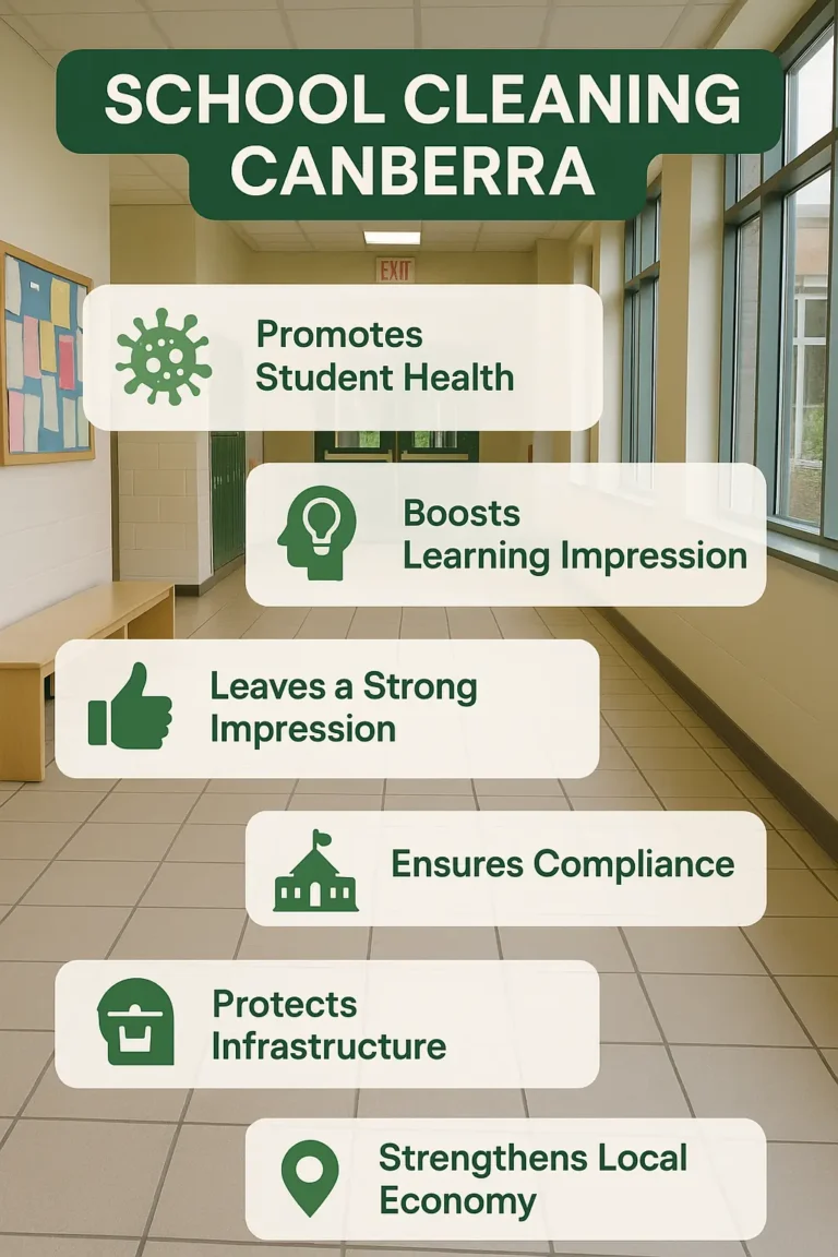 School cleaning in Canberra promoting student health and a positive learning environment